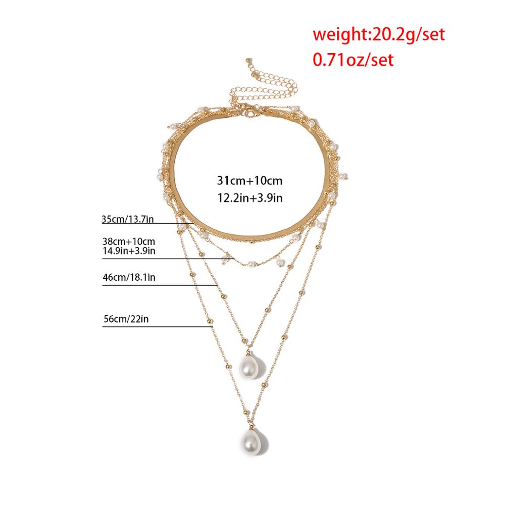 Collier Femmes Baroque Perle Gland