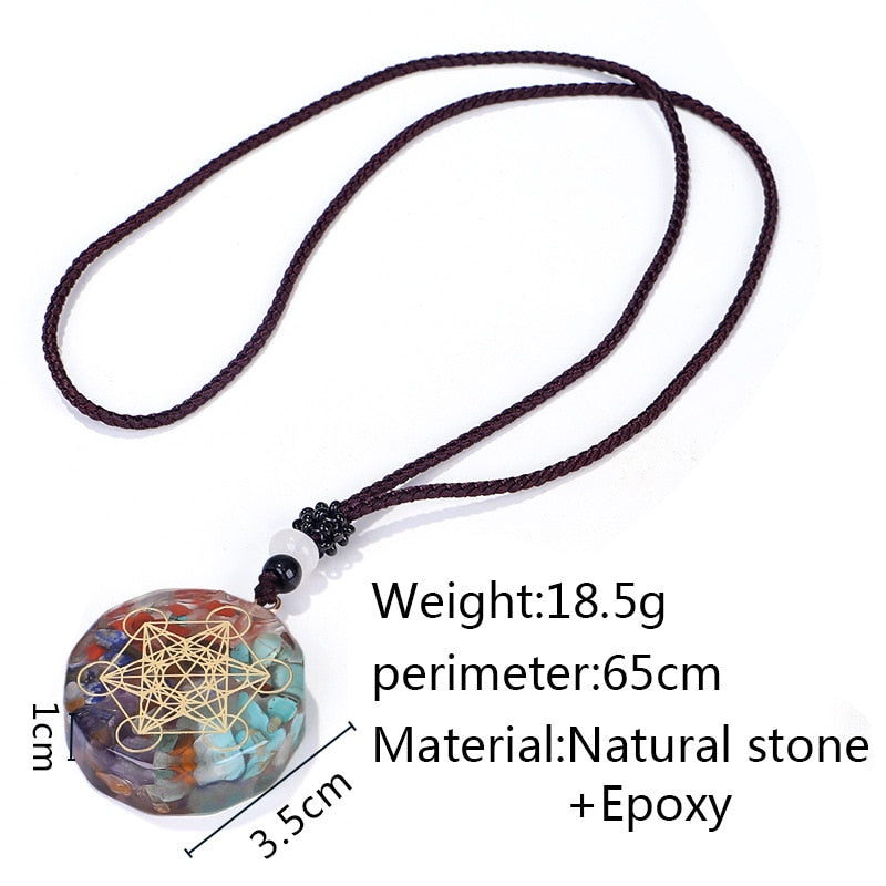 Collier Pierre Naturelle Chakra Reiki