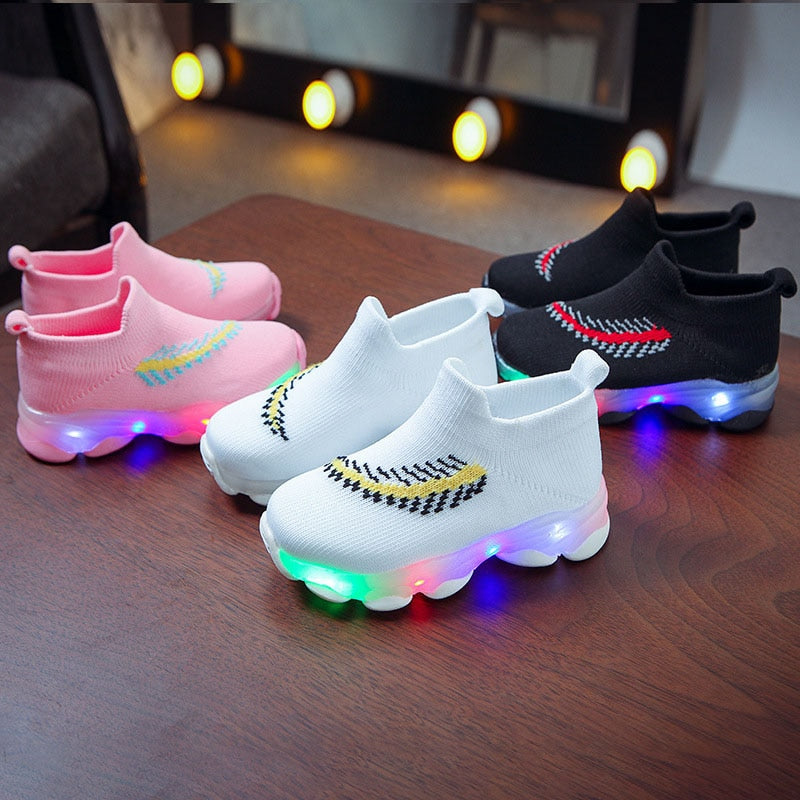 Baskets Enfants Leds Lumières Multicolores