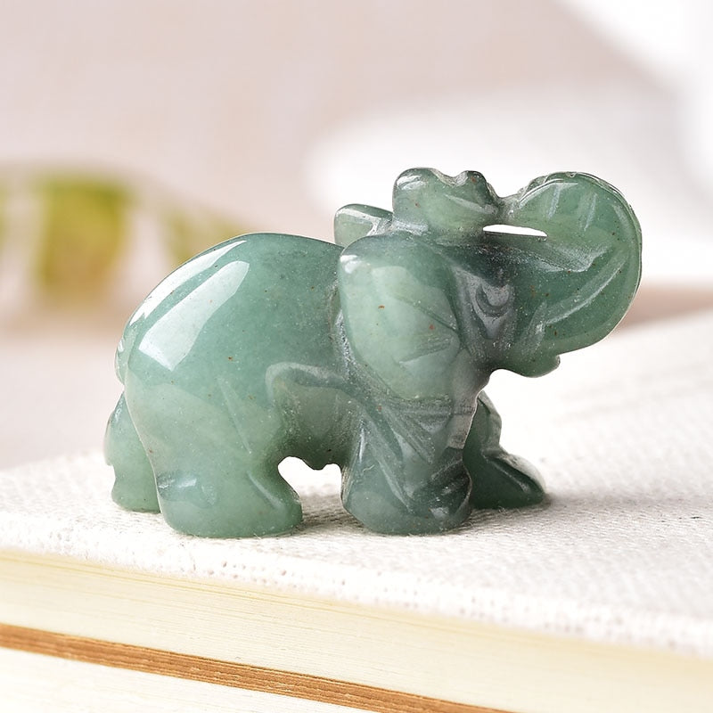 Sculpture Eléphant en Pierre Naturelle