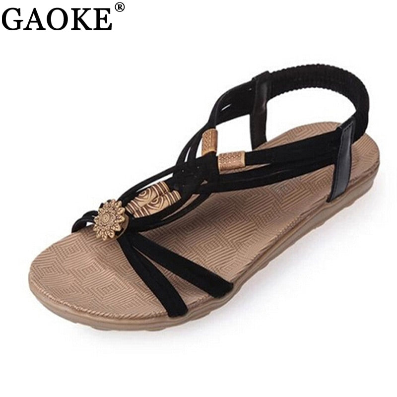 Sandales Plates de Haute qualité Style Gladiateur