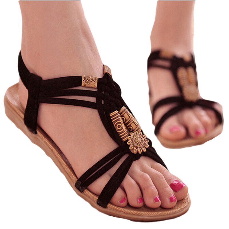Sandales Plates de Haute qualité Style Gladiateur
