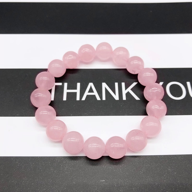Bracelet Extensible Quartz Rose Pierre Naturelle