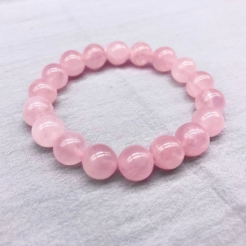 Bracelet Extensible Quartz Rose Pierre Naturelle