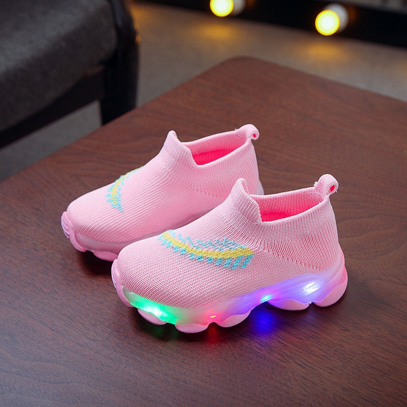 Baskets Enfants Leds Lumières Multicolores