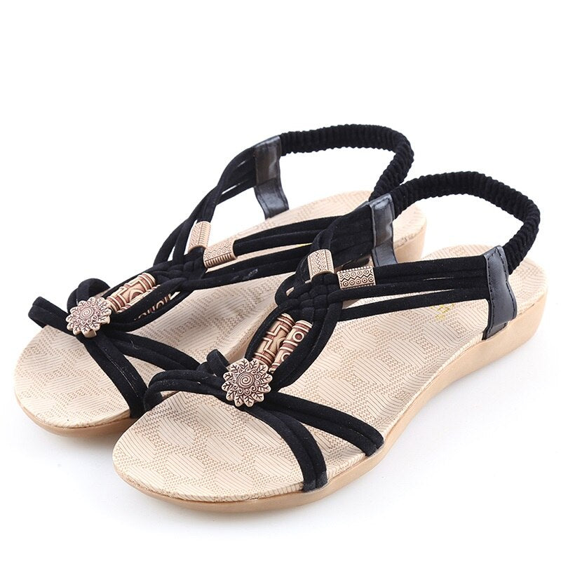 Sandales Plates de Haute qualité Style Gladiateur
