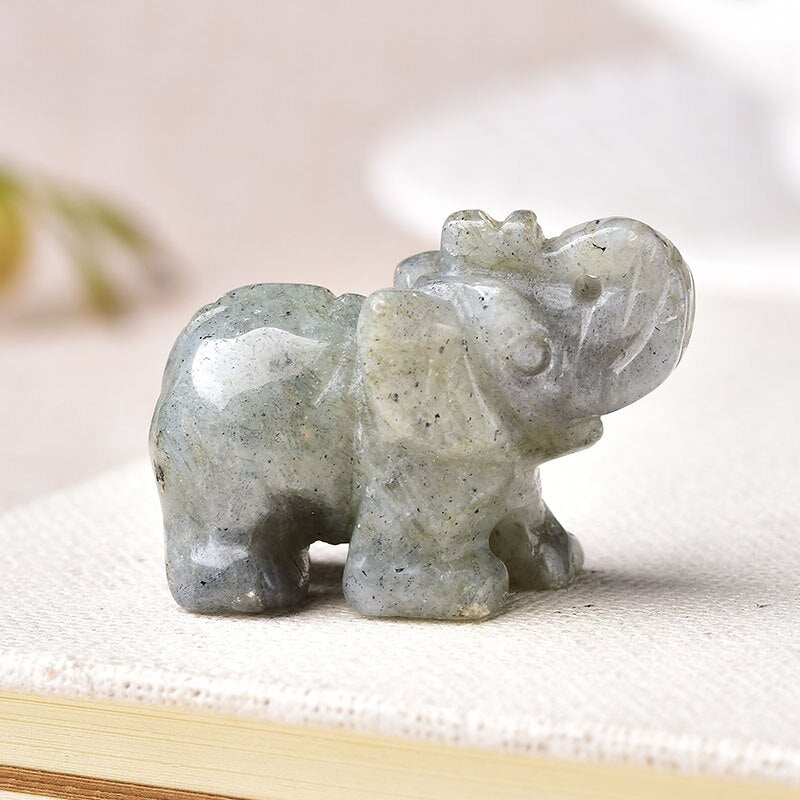 Sculpture Eléphant en Pierre Naturelle