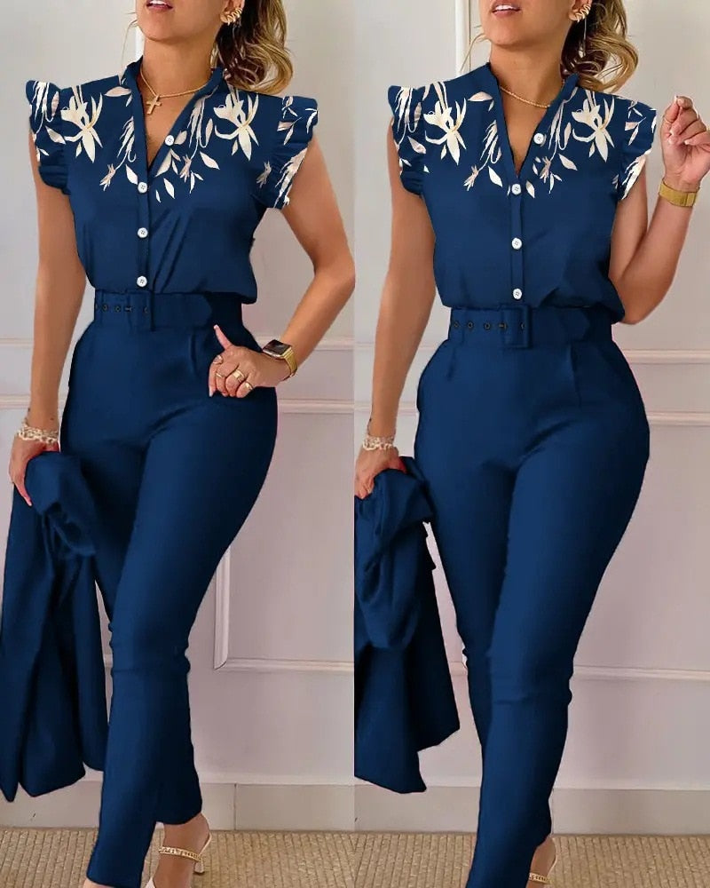 Ensemble Chemise Pantalon Élégant