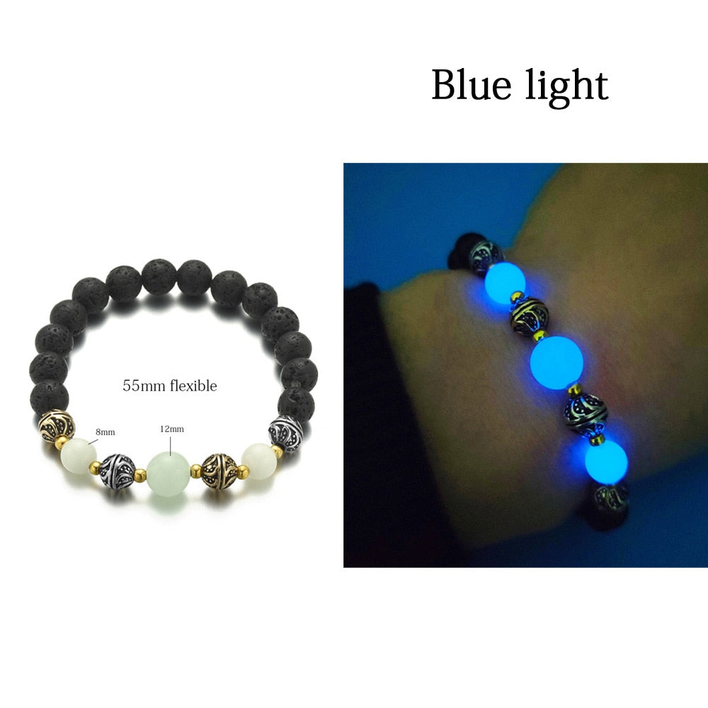 Bracelet Pierre Naturelle Fluorescent