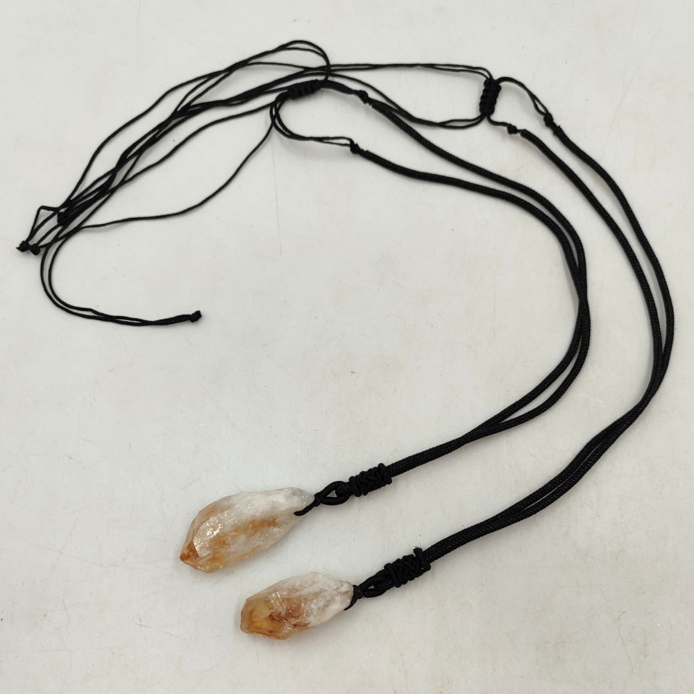 Pendentif Citrine Pierre brute Naturelle
