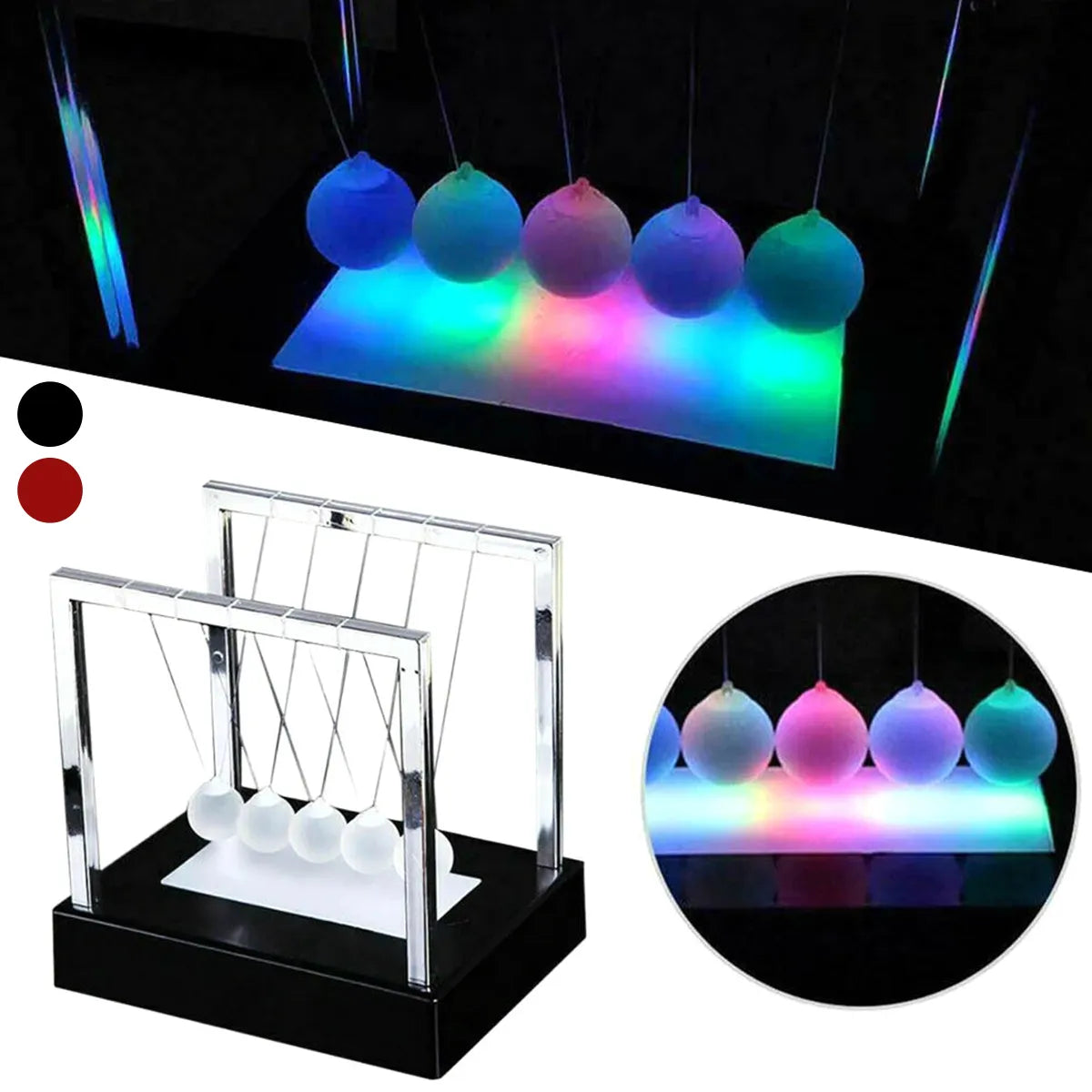 Le Pendule du Berceau - Lumière Led Up Energie Cinétique