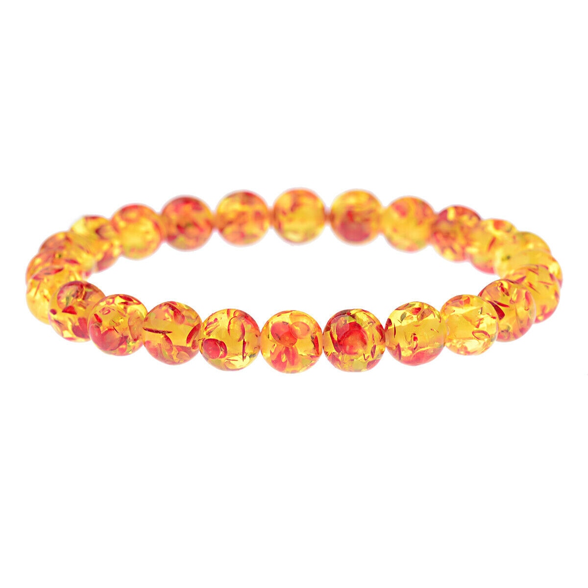 Bracelets Ambre Jaune 8mm