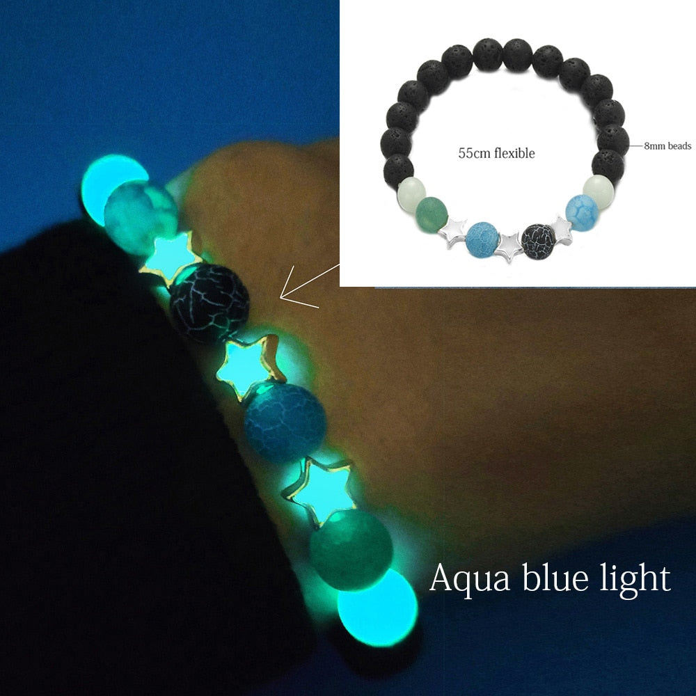 Bracelet Pierre Naturelle Fluorescent