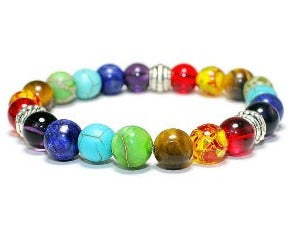 Bracelet 7 Chakra Pierre Naturelle