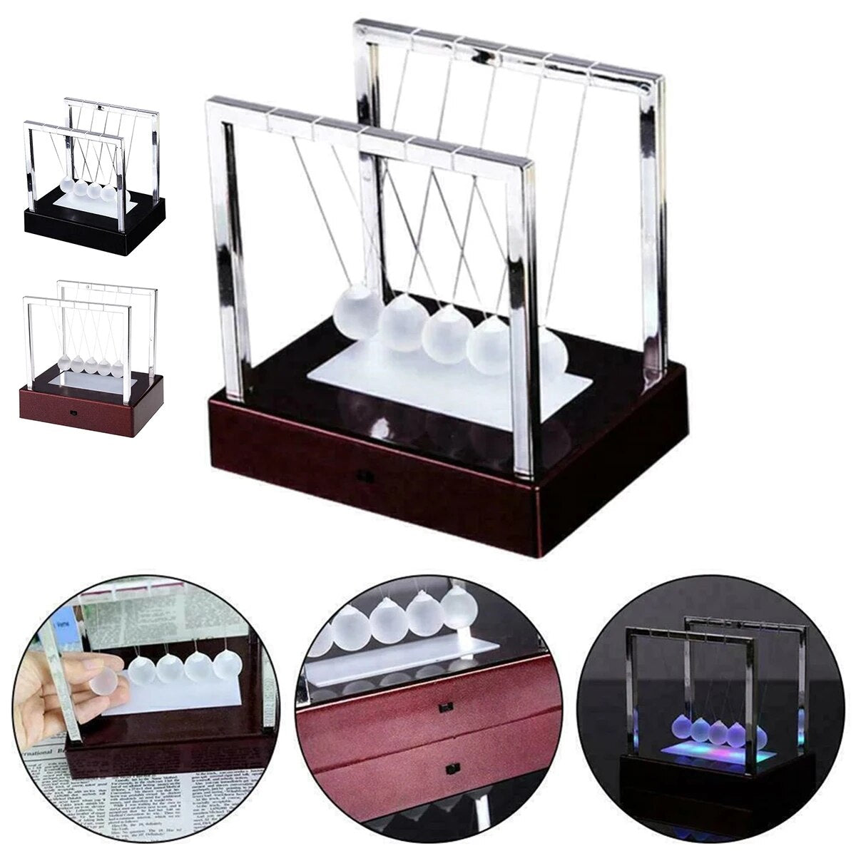 Le Pendule du Berceau - Lumière Led Up Energie Cinétique