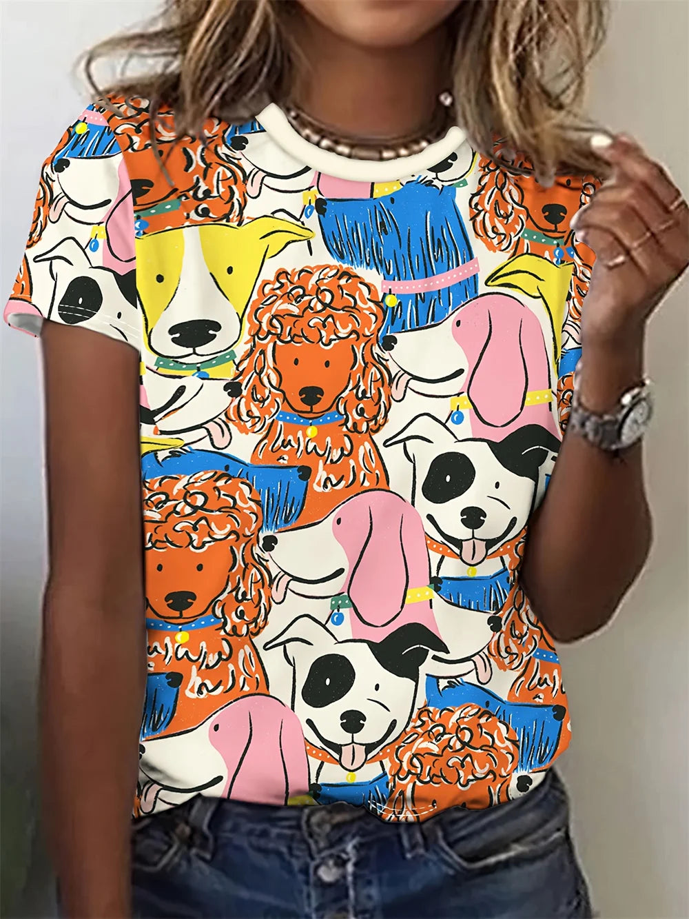 T-Shirts Femme Motif Animaux