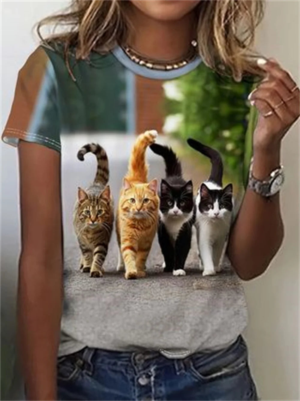 T-Shirts Femme Motif Animaux
