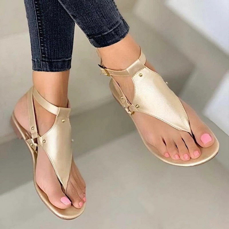 Sandale Femme en Cuir Décontracté