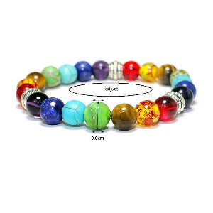 Bracelet 7 Chakra Pierre Naturelle
