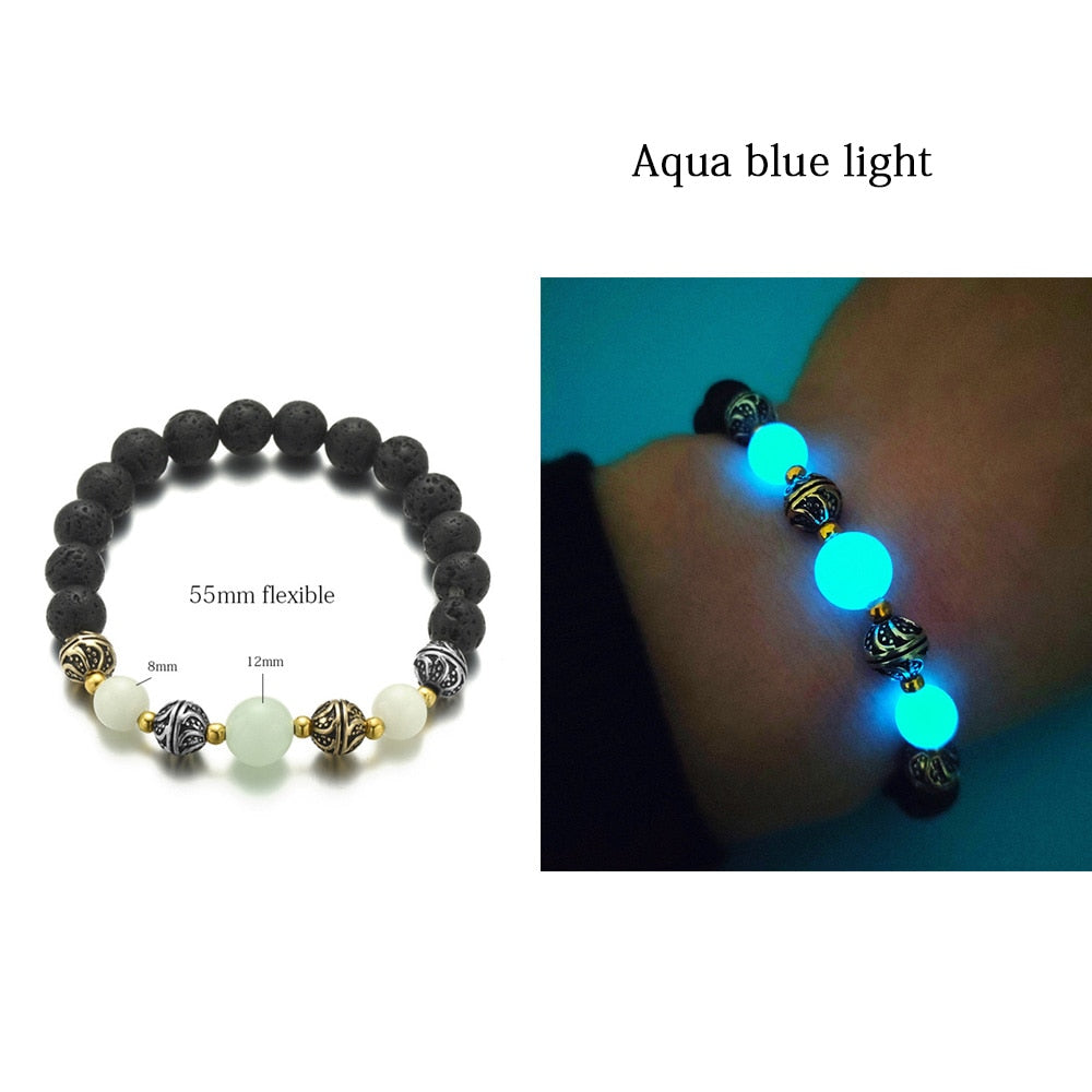 Bracelet Pierre Naturelle Fluorescent