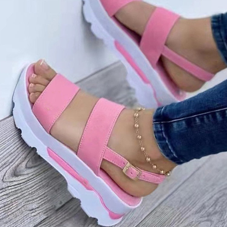 Sandales compensées à Talons légers pour Femmes