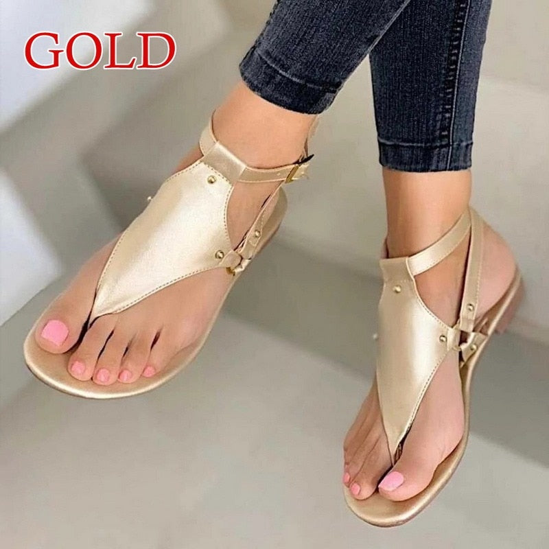 Sandale Femme en Cuir Décontracté