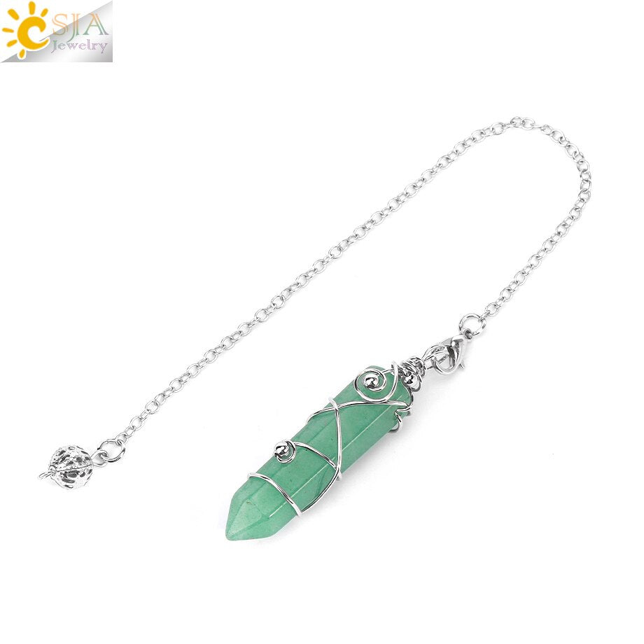Pendule Divination en Pierre Naturelle
