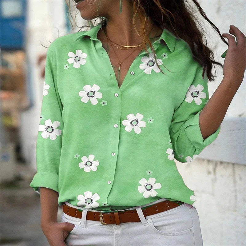 Chemise ample à manches longues pour Femme