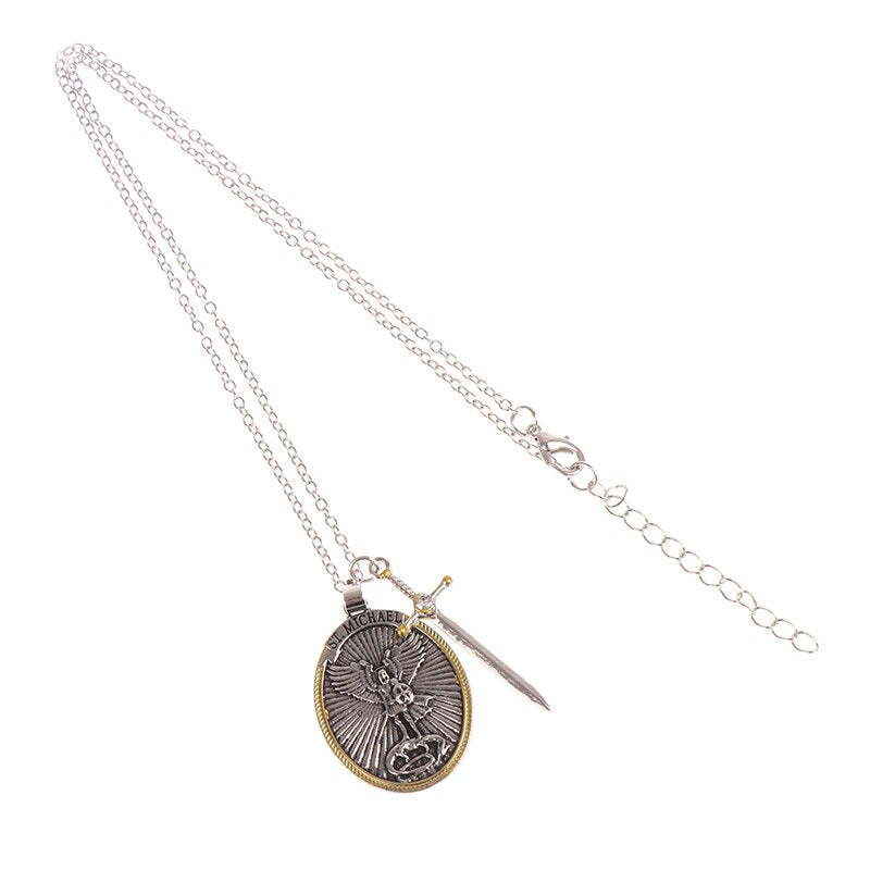 Collier Pendentif St Michel Archange