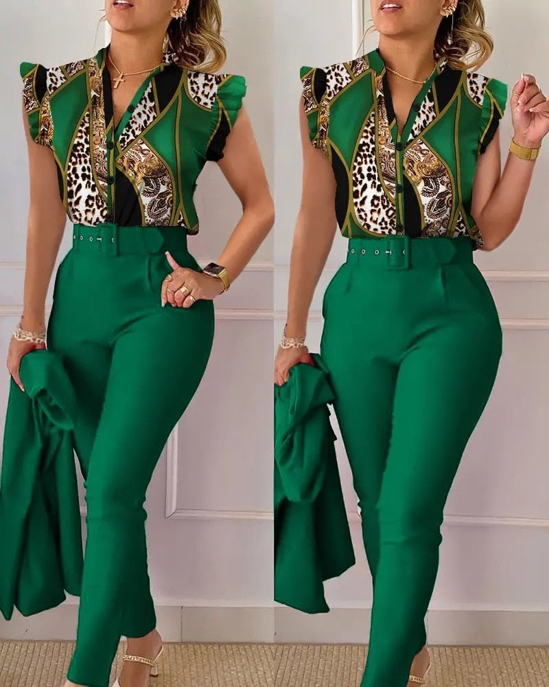 Ensemble Chemise Pantalon Élégant