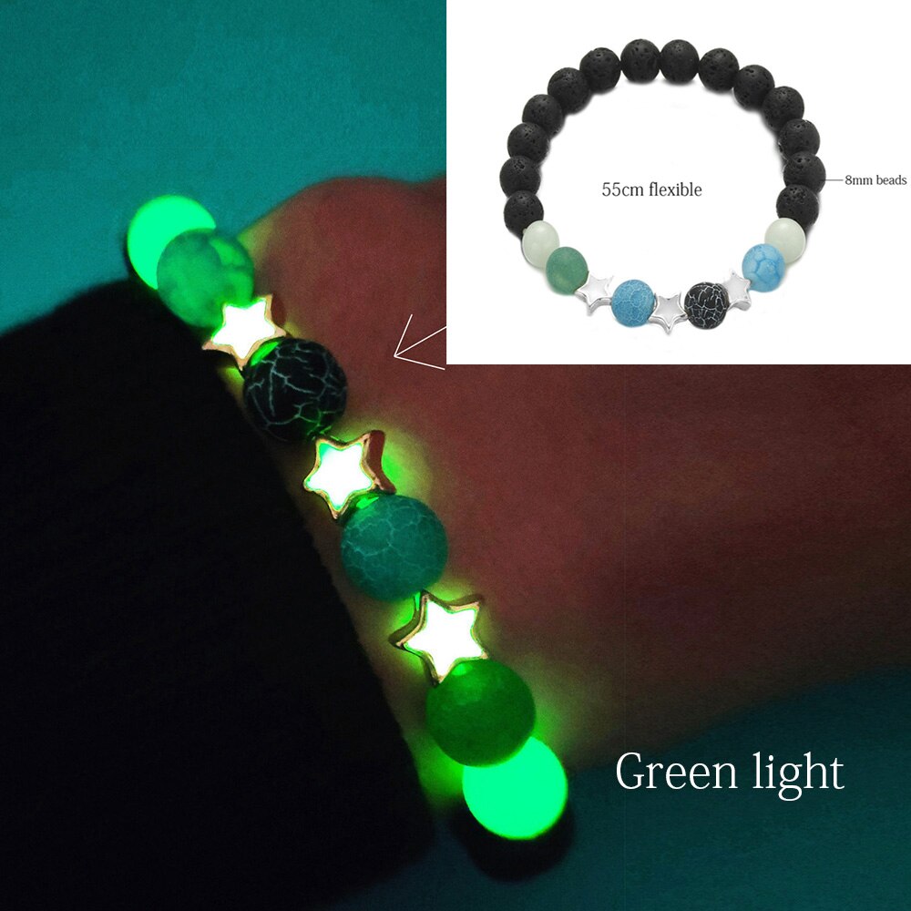 Bracelet Pierre Naturelle Fluorescent
