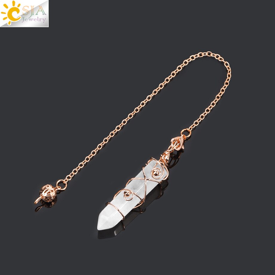 Pendule Divination en Pierre Naturelle
