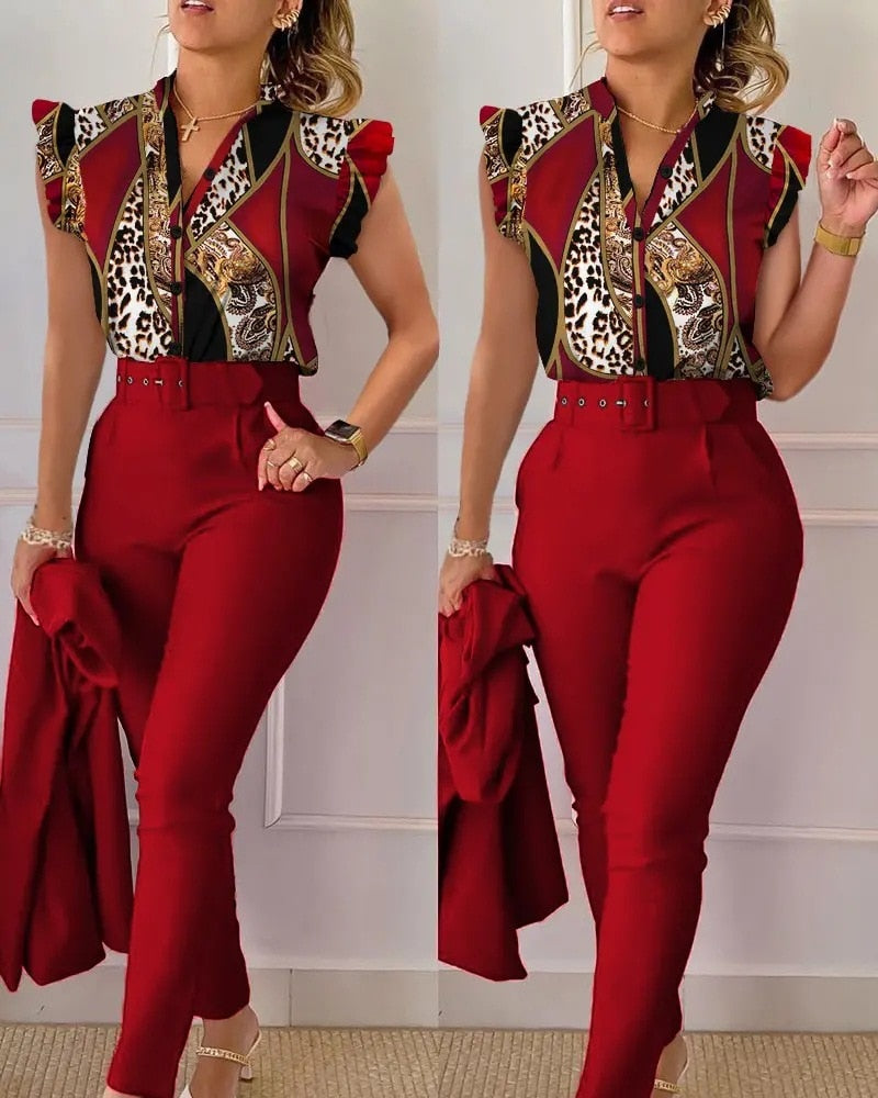 Ensemble Chemise Pantalon Élégant