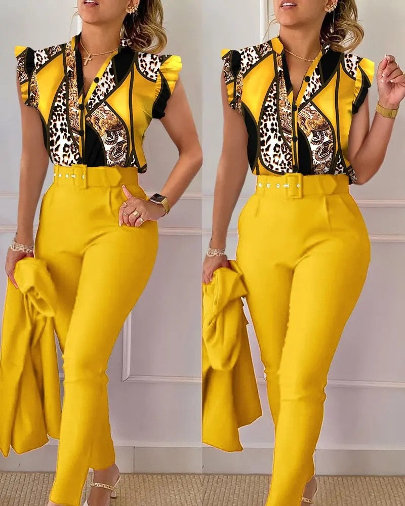 Ensemble Chemise Pantalon Élégant