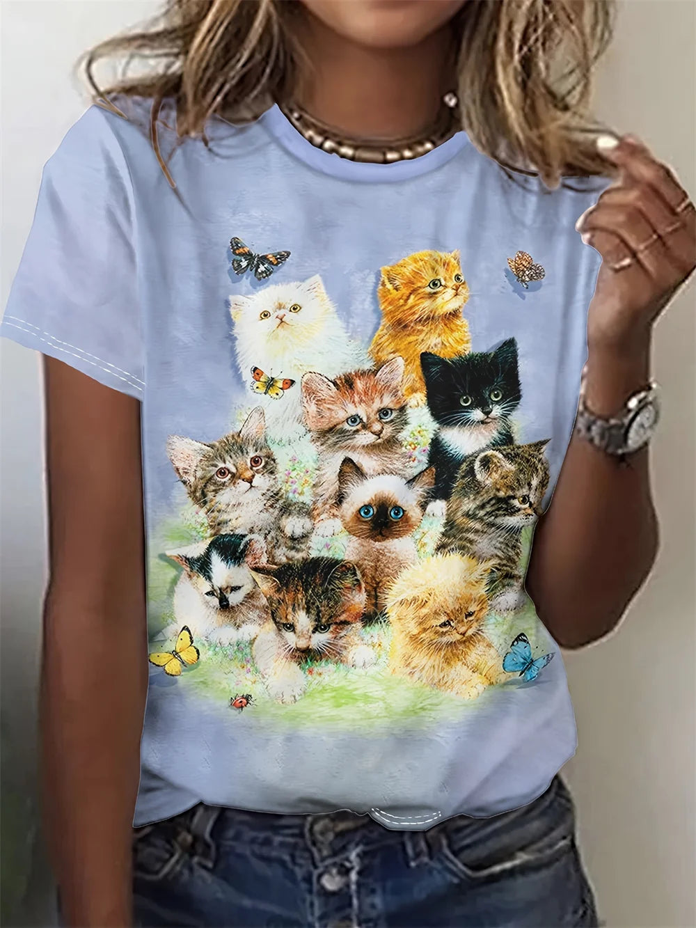 T-Shirts Femme Motif Animaux