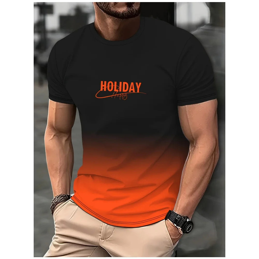 T-shirt à Manches Courtes et Col Rond