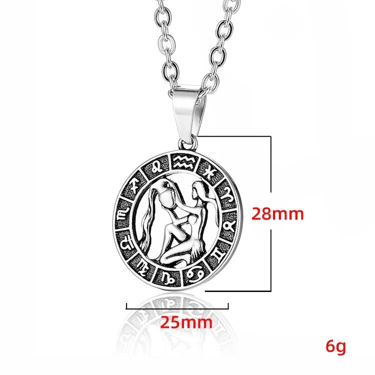 Collier Pendentif Signes du Zodiaque