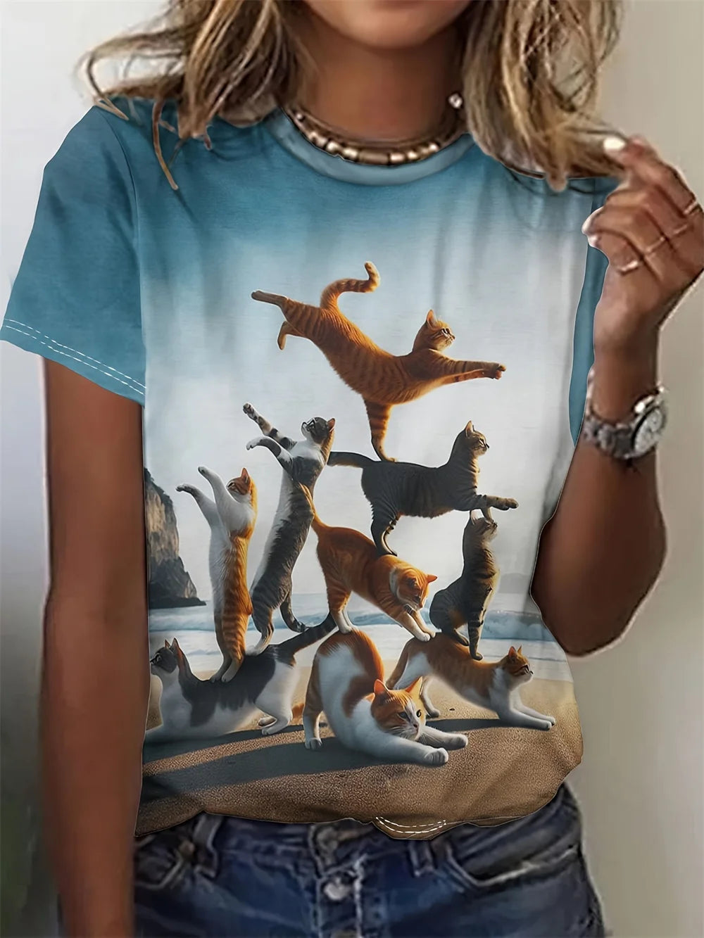 T-Shirts Femme Motif Animaux