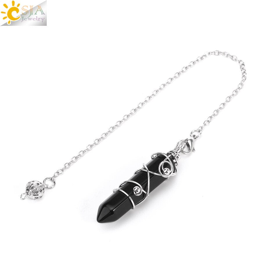 Pendule Divination en Pierre Naturelle
