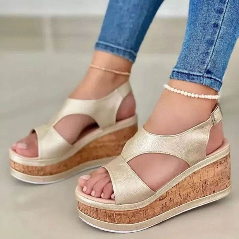 Chaussures Compensées Sexy Élégantes