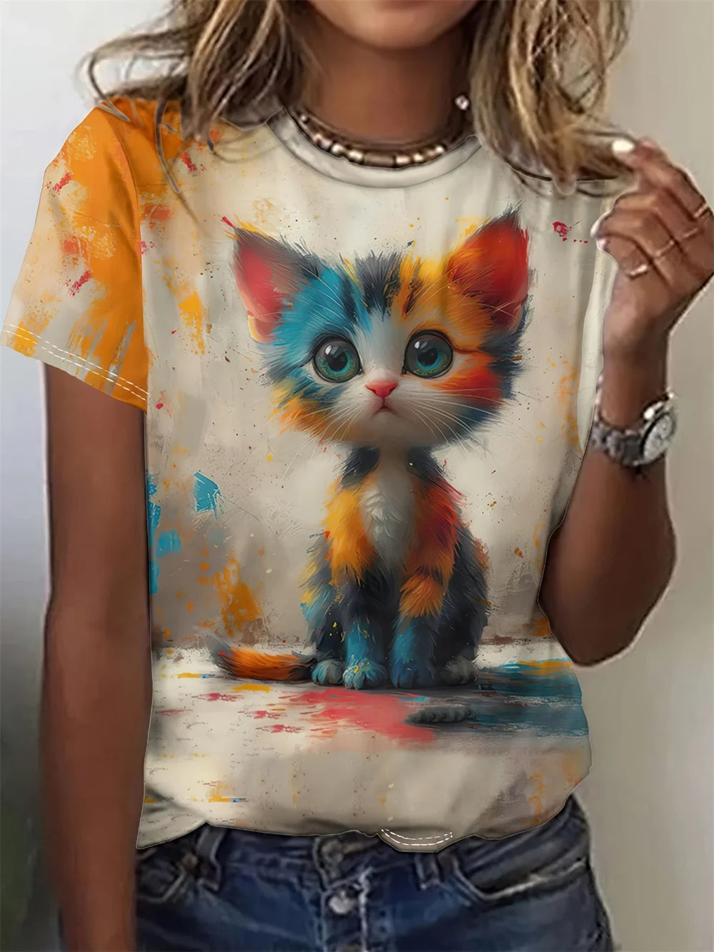 T-Shirts Femme Motif Animaux