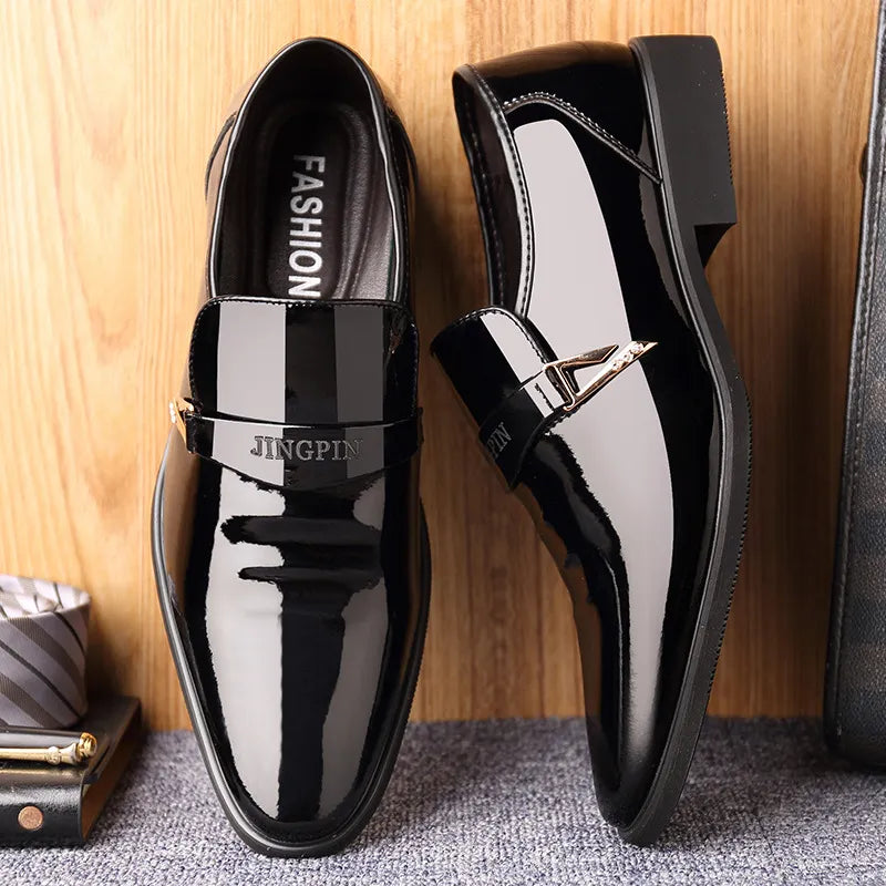 Chaussures Habillées en Cuir Verni pour Homme
