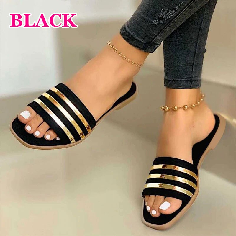 Sandale Femme en Cuir Décontracté