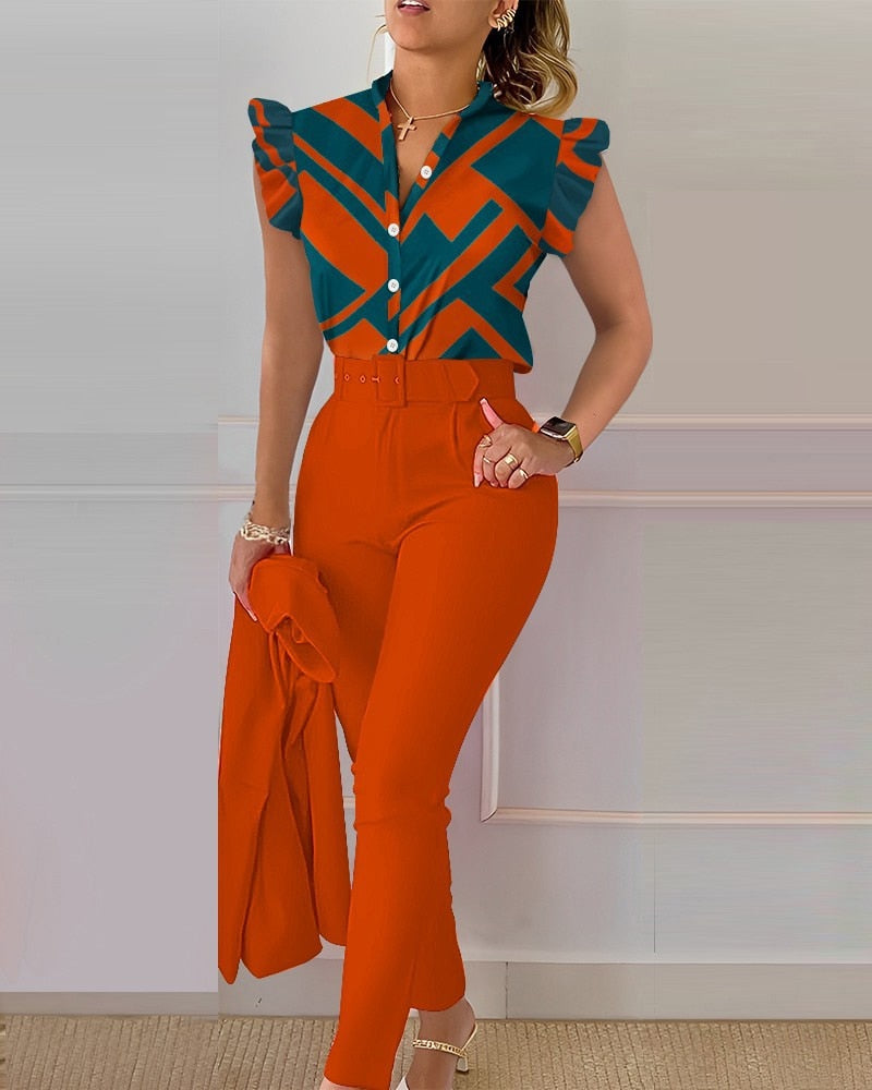 Ensemble Chemise Pantalon Élégant