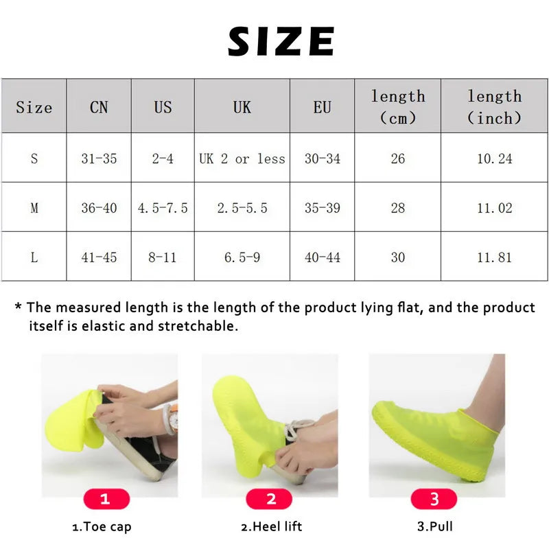 Couvre-Chaussures Imperméables en Silicone