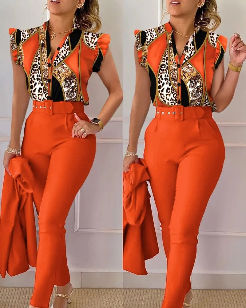 Ensemble Chemise Pantalon Élégant