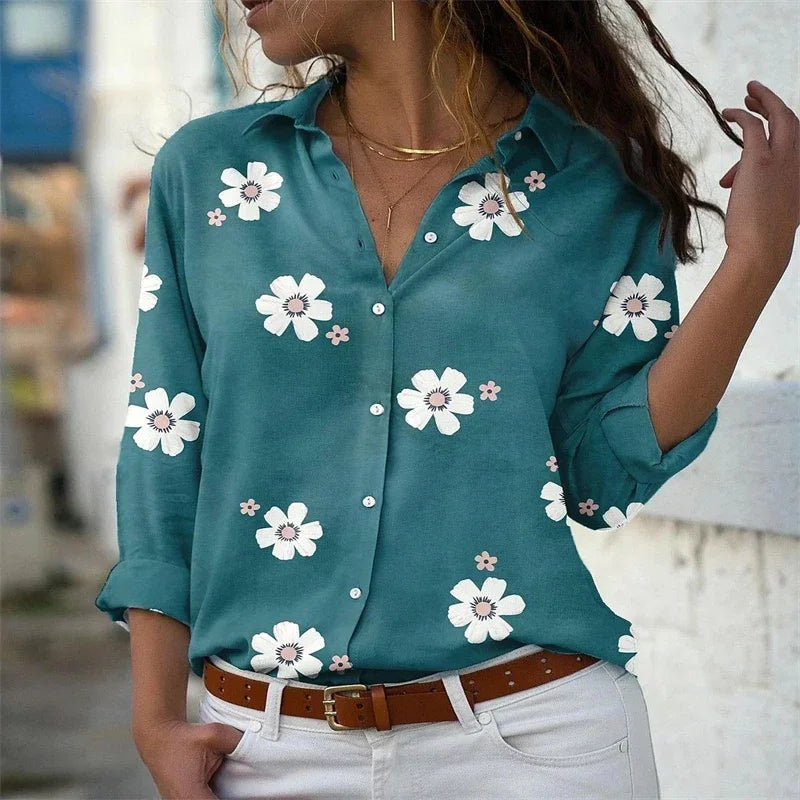 Chemise ample à manches longues pour Femme