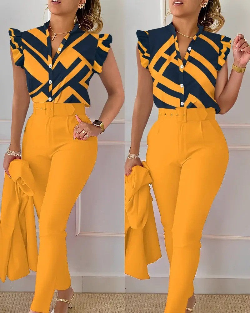 Ensemble Chemise Pantalon Élégant