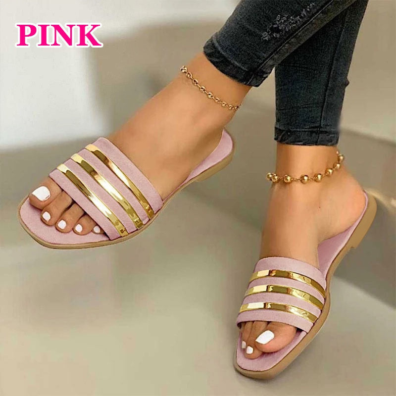 Sandale Femme en Cuir Décontracté
