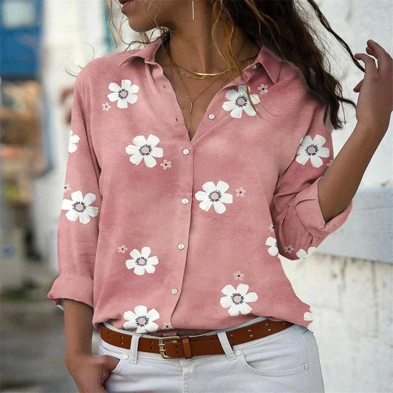 Chemise ample à manches longues pour Femme